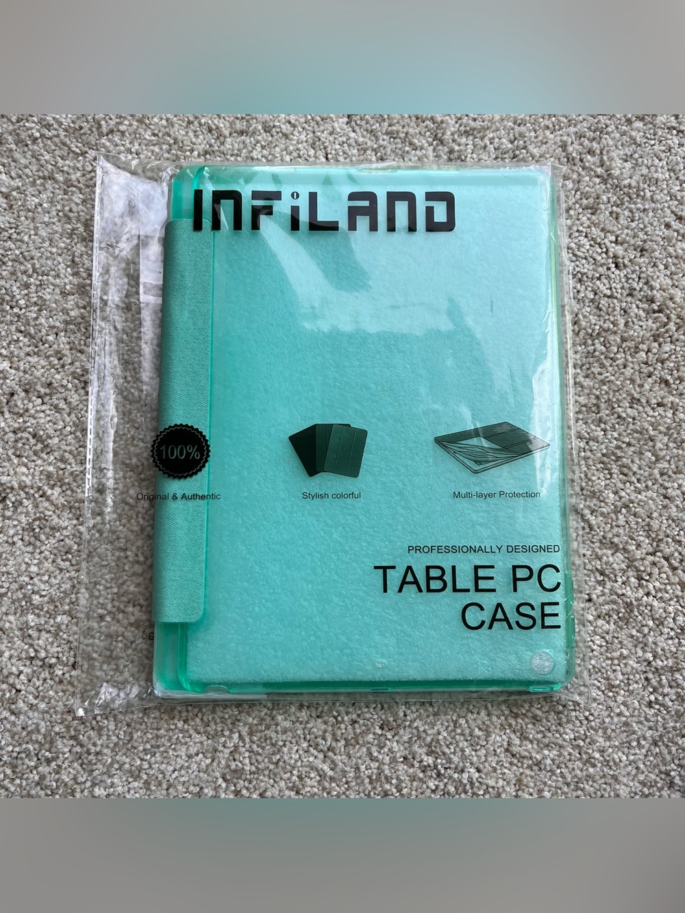 Infiland iPad 6th Gen Trifold Case Mint Green